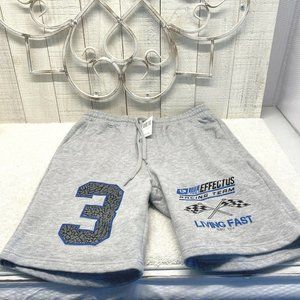 Living Fast #3 Effectus Racing Team Men's Sweat Shorts w Pockets Gray NWT Sz M